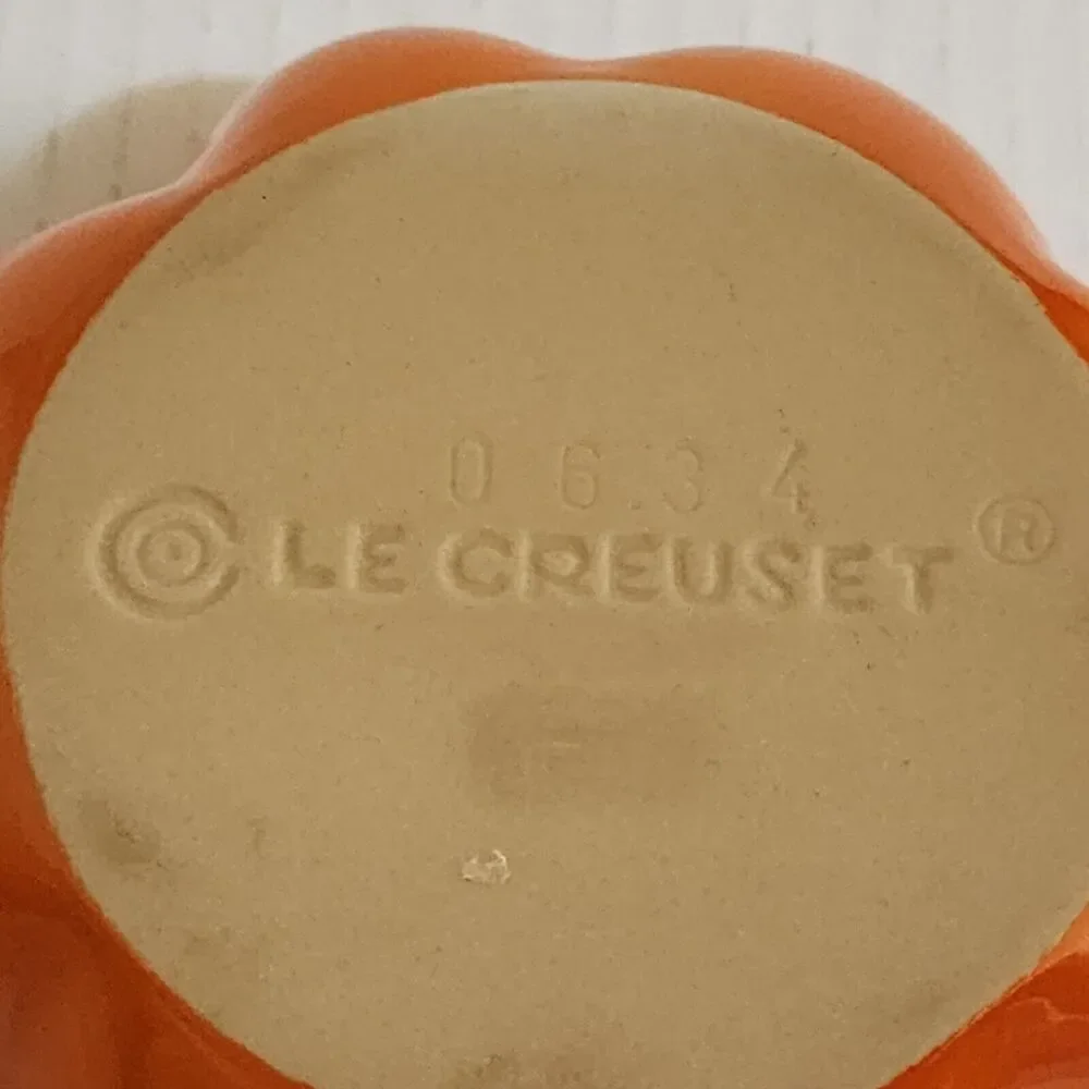 Le Creuset Petite Pumpkin Casserole Cocotte Red Orange Harvest Collection-NO Lid